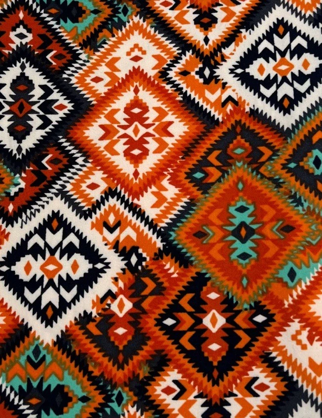 Leggings LuLaRoe TC Alto Curvilíneo OTOÑO NARANJA Cuadros Retro AUTÉNTICO Colorido Diamante Foto 2 de 4