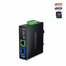TRENDnet TI-UF11SFP, Industrial SFP to Gigabit PoE  Media Converter 95W 