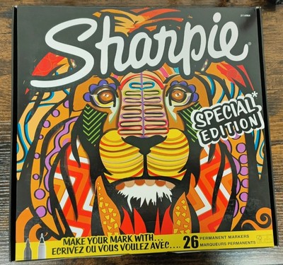 SHARPIE 26 Marker Pen Set - Special Edition Lion Box - NEU