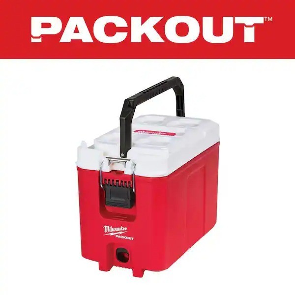 16 Qt Red 10 In Portable Insulated Cooler