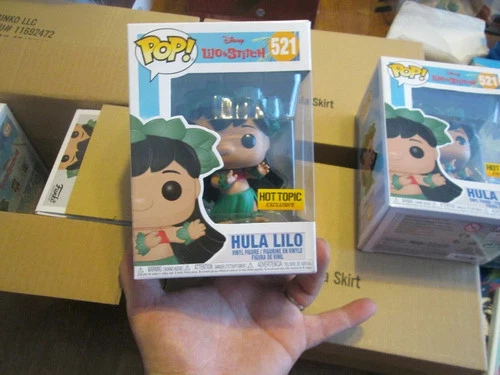 Funko POP DISNEY LILO & STITCH " HULA LILO " # 521 EXCLUSIVE HOT TOPIC