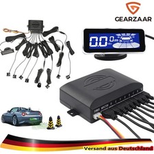 8 Sensoren LCD Einparkhilfe zum Nachrüsten Parkhilfe Rückfahrwarner PDC DE