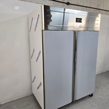 Upright Freezer Double 2 Door Stainless 1166L Kitchen Commercial Catering Tef...