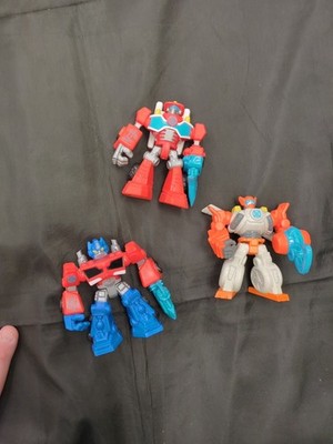 Lot Of 3 Transformers Rescue Bots Energize Toys Heatwave Optimus Prime Blades