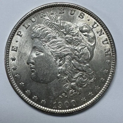 1900 Morgan Silver Dollar AU/BU Philadelphia 90% Silver $1 Nice Luster