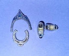 Vintage Barbie Pretty Treasures Accessory Set Silver Jewel Crown Shoes Doll Lot
