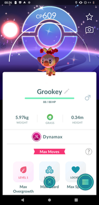 #ad #ad Pokémon Go Shiny Dynamax Grookey Background Mini PTC $34.00
