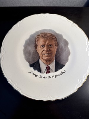 Vintage Presidential Plate 39th President Jimmy Carter