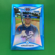 Adrian Nieto 2008 Bowman Chrome Draft Prospects Blue RC Refractors #BDPP9 #91/99