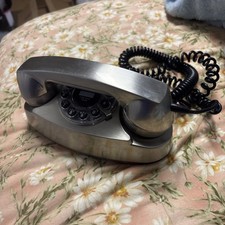 Crosley Retro Desk Phone CR59 Brush Chrome Color