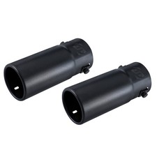 Pack Of 2 Car Muffler Exhaust Tip Stainless Steel Black Pipe Fit 1.5 - 2 Inch Pack Of 2 Car Muffler Exhaust Tip Stainless Steel Black Pipe Fit 1.5 - 2 Inch