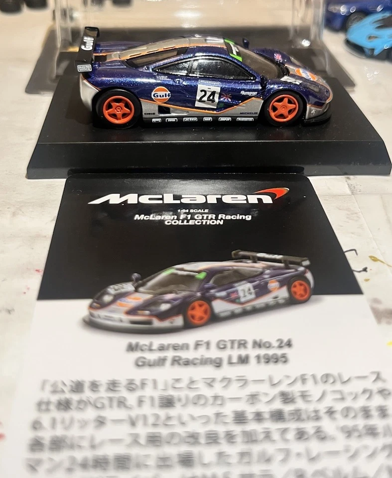 Kyosho 1/64 BMW McLaren F1 GTR Colección Nº24 Gulf Racing Le Mans 1995 Foto 4 de 4