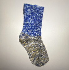 Birkenstock Boys Crew Socks Marled Blue/Gray 1 Pair Size US C12-Y1