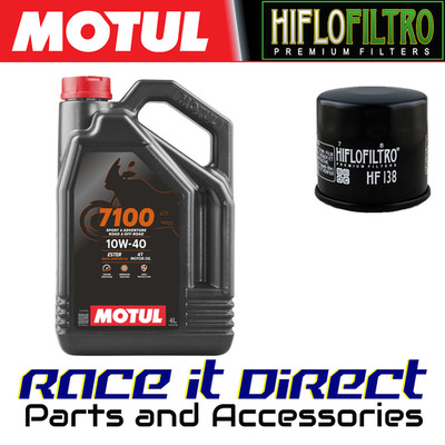 Öl und Filter für Bimota 750 SB7 1994-1996 MOTUL 7100 & Hiflo