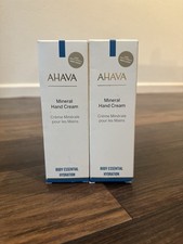 Lot Of 2 Ahava Mineral Hand Cream Body Essential Hydration 3.4oz Ea DAMAGED BOX
