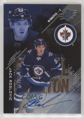 2017-18 SPx Rookies Auto 16/199 Jack Roslovic #R-JR Auto RC 7b5