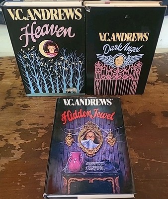 3 VC Andrews Hardcover Books DJ Lot Heaven Dark Angel Hidden Jewel V C 