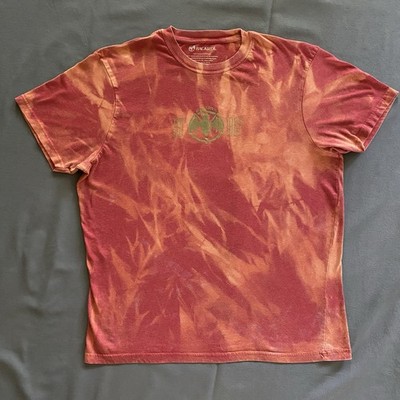 2010s Bacardi Rum Cuba Libre T Shirt Mens XL Red Bleach Dye Promo Alcohol Drink