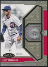 Cody Bellinger 2024 Topps Certified Tier One Button Relic #T1R-CBE #4/5 Cubs