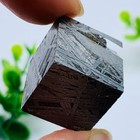 Aletai Iron Meteorite Cube Altay iron meteorite Cube etched pattern 58g20mm — photo 1