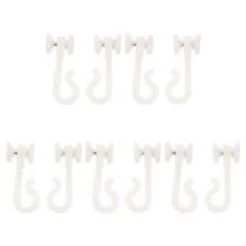 10 Pcs Mosquito Net Hook Pulley Curtain Track Hooks Canopy Hanging Rail System