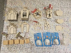 Lot Of 60+ Wood And Vinyl Blanks For DIY Crafts And Projects