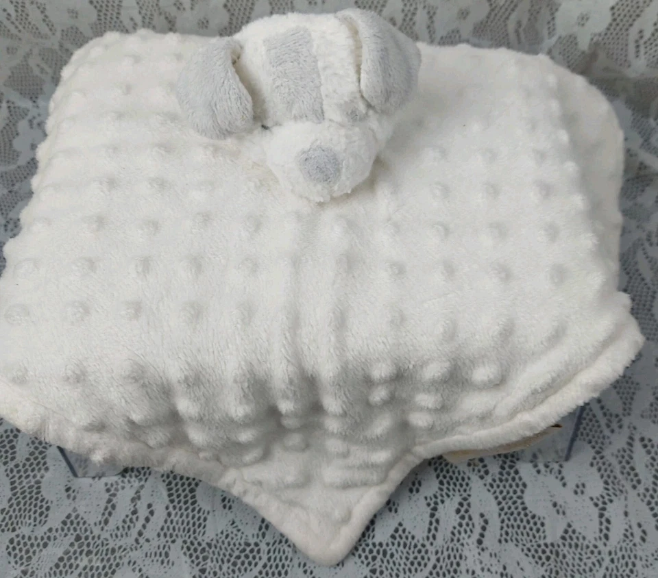 Mantas y más allá manta de seguridad para cachorro perro blanco gris gris felpa Lovey 2016 Foto 2 de 4