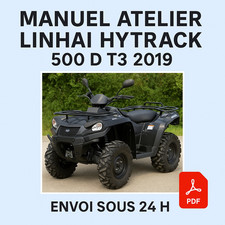 Manuel Atelier Linhai Hytrack 500 D T3 2019 Revue Technique Moto Anglais CD PDF