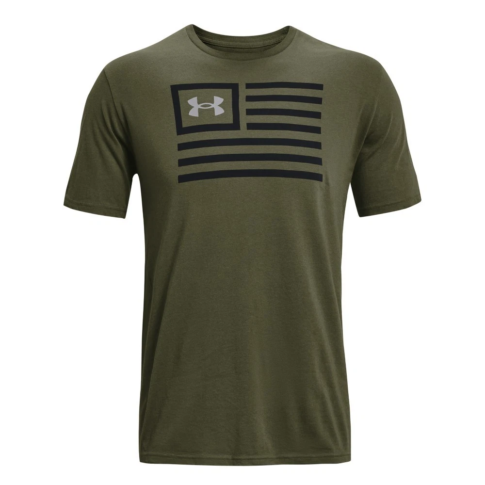 Under Armour 1373885 Men's UA Freedom Chest Graphic T-Shirt - OD Green - Small