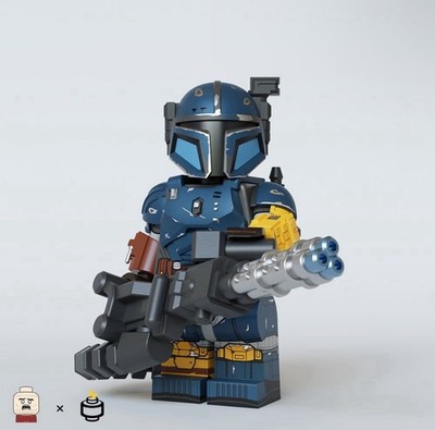Jaka Brick X Cold Blood Custom Star Wars Heavy Armored Mandalorian Paz Vizsla