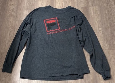 FILA Men's T-shirt - SEOUL BIELLA NYC -Long Sleeve Shirt -Size 2XL 