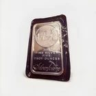 SilverTowne 5oz .999 fine Silver Prospector Leadng Burro Bar in original package