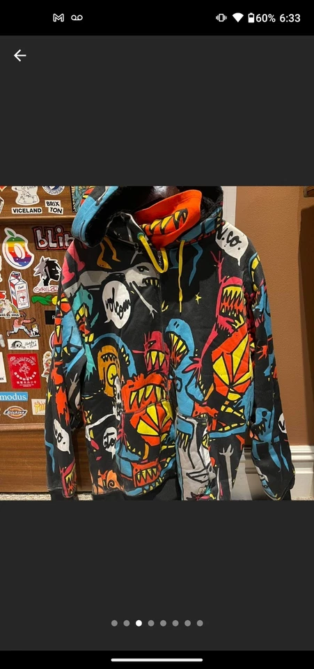 Volcom Ryan Sheckler Jessie Pinkman Vintage Hoodi Y2K Extremely Rare Great Condi - Image 3 of 4