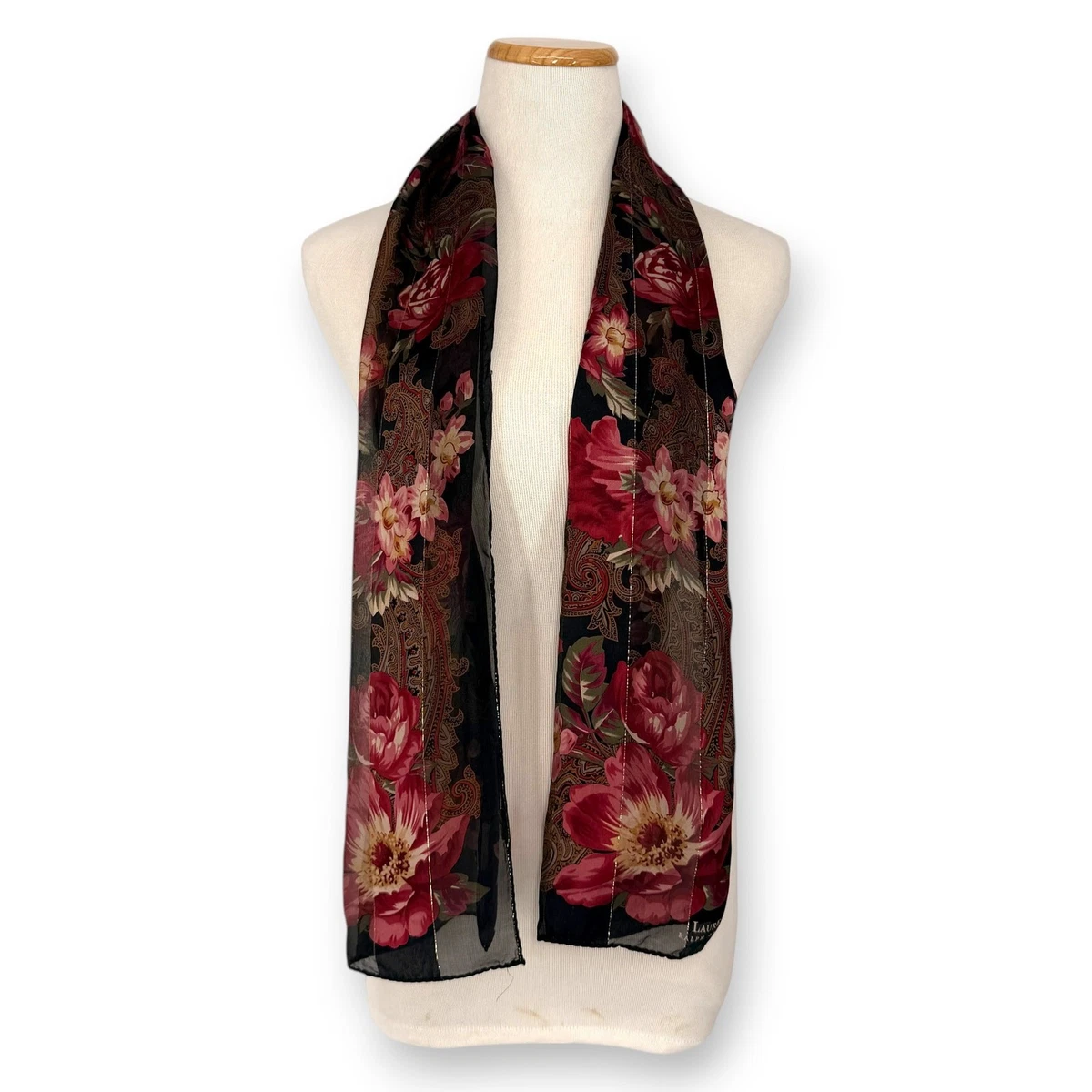 Ralph Lauren Black Silk Scarves & Wraps for Women for sale | eBay