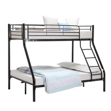 Panana Triple Bunk Bed 3FT Single 4FT6 Double Metal Bed Frame available in White