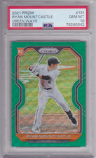 2021 Prizm Green Wave #131 Ryan Mountcastle Rookie RC PSA 10 Gem Mint Orioles