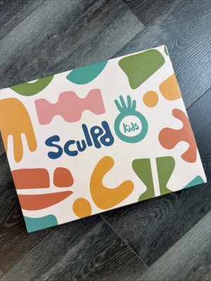 Sculpd Kids Pottery Kit w/Clay, Paint, Cutters & Tool Kit - Ages 4-6 *NIB*