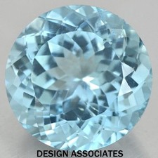 SKY BLUE TOPAZ 2.25 MM ROUND CUT AAA ALL NATURAL 6 PIECE SET 166760