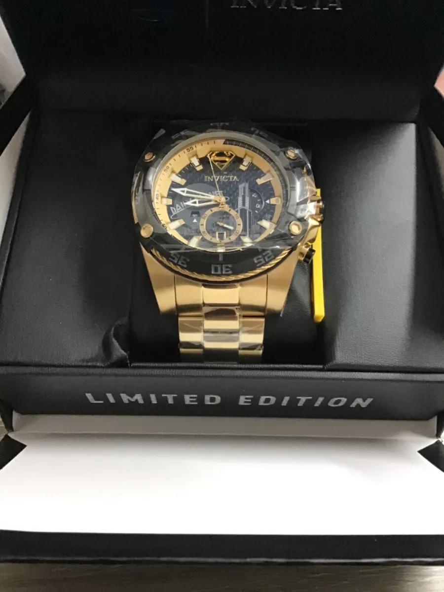 Invicta superman watch gold sale