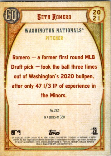 2021 Topps Gypsy Queen Baseball Base. -PICK YOUR CARD - Picture 376 of 390