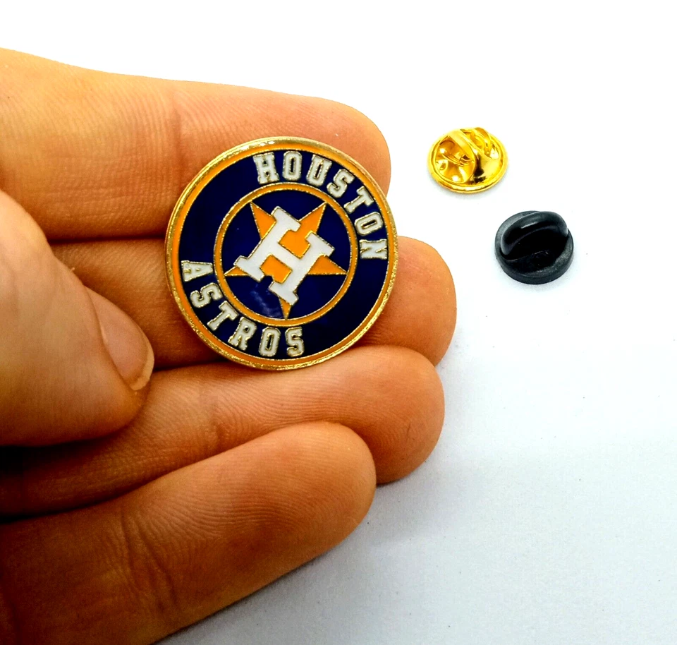 HOUSTON ASTROS PIN Baseball MLB Team Gift Enamel Hat Backpack Lapel Brooch - Image 3 of 4