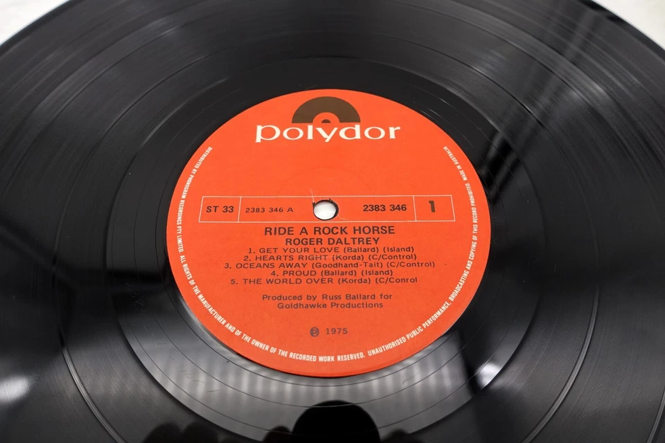 Roger Daltery (The Who) 1975 Ride A Rock Horse Vinyl LP Record OZ 1st Press EX - Image 2 of 4