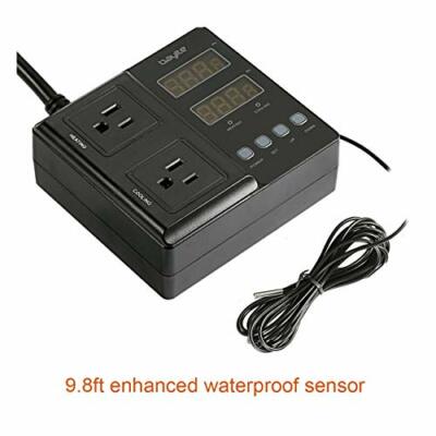 Digital LCD Thermostat Outlet Plug Switch Heating Cooling Temperature 15A 1650W Digital LCD Thermostat Outlet Plug Switch Heating Cooling Temperature 15A 1650W