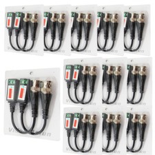 12pairs Coax CAT5 CCTV BNC Camera Video Balun Channel Passive Balun Transceiver
