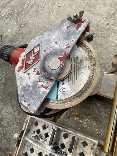 MK Diamond MK770 7" Wet Tile Saw Used W/ Wear No Pump System Tested Works Good - Picture 15 of 24