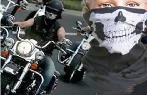 """Bandana""" Totenkopf, Halsschlauch, Neu, Motorrad - Bild 2 von 3
