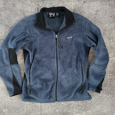 Women's Vintage Y2K Patagonia USA R3 Regulator Hi Loft Fleece Blue Jacket  Sz M