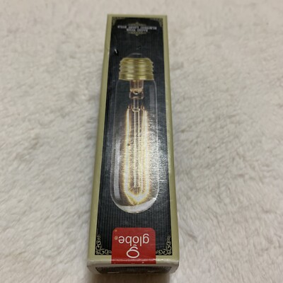 Globe Electric Vintage Edison Light Bulb, T10, Tinted Globe, 60-Watts
