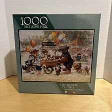 NEW Famous Artist Stewart Sherwood ONE SCOOP OR TWO 1998 Puzzle 1000PC 20x27