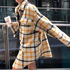 Isabel Marant Plaid Flannel Coat Size S